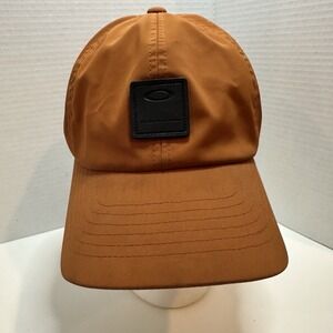 OAKLEY Smart Cap Buckle StrapBack Hat Burnt Orange Patch Golf Lightweight Men's